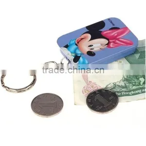 2015 Hot Sell Small Cute Metal Tin Box With Key Chian for Gift Tin Box Money Saving Tin Box thumbnail-1