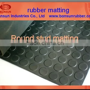 3mm to 6mm Thikness Flooring Round Stud Rubber Mat thumbnail-1