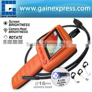 2.4 LCD Portable Video Inspection Endoscope 16mm Camera 1m Cable thumbnail-1