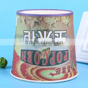Big Yellow Disposable Paper Popcorn Cups / Bowls for Movies thumbnail-5