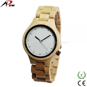 Bamboo Wood Watch Japan Movement Oem Man Wooden Watch Promotional Fashion Wood Watch thumbnail-4