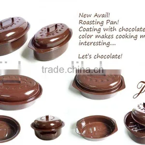 Vitreous Enamel Lidded Roaster thumbnail-1