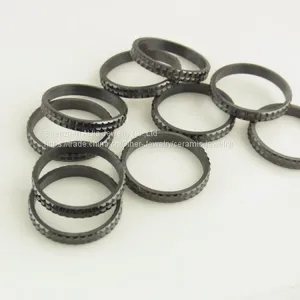 Black Zirconia Ceramic Wedding Ring Bands Customized Shape thumbnail-4