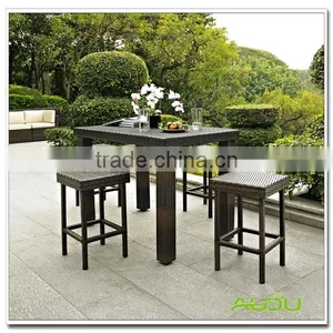 Audu Aluminium Metal Wicker Bar Counter Rattan thumbnail-1