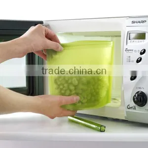 Fresh Vegetable Bag Silicone Food Bag With Zipper Food Freezer Bag thumbnail-4