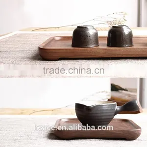 Walnut Wood Tray, Wooden Tray, Wooden Plates, Tea Tray thumbnail-2