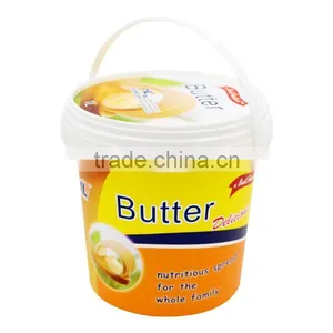 1L/35oz Thin Wall IML Plastic Injection Ice Cream Drum With Tamper Evident and Handle,Dairy Product Packaging Container thumbnail-4