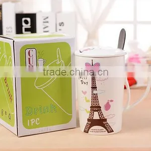 300ml Ceramic Mug With Heart Shaped Handle thumbnail-5
