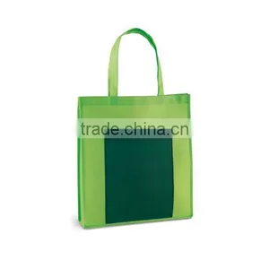 High Quality Non Woven Recycle Tote Shopping Bag With Big Frontal Pocket thumbnail-2