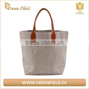New Design Reusable Washable Kraft Paper Shopping Bag thumbnail-2