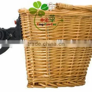 Factory Supply Graceful Wicker Bicycle Basket With a Quick Release thumbnail-1