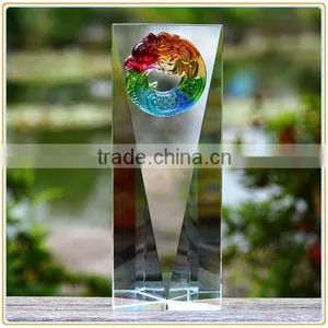 Custom Folk Crafts Rectangle Trophy New Design Crystal Trophy Awards thumbnail-1