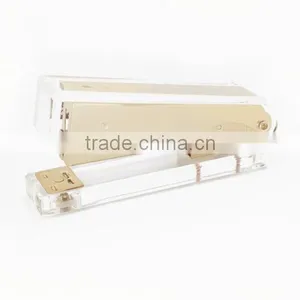Custom Clear Acrylic Rose Gold Book Binding Stapler/Office Stapler thumbnail-2