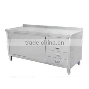 Stainless Steel Kitchen Work Table With 4 Drawers thumbnail-1