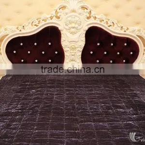 HOTTEST SALE EVER!! HAND EMBROIDERED BLANKET WITH PILLOW CASES 100% HANDMADE, SOFT, BREATHABLE WITH ELEGANT DESIGNS AND COLORS thumbnail-1