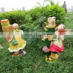 Whoelsale Cartoon Fiberglass Christmas Garden Statue Decorations thumbnail-1