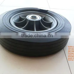 Solid Rubber (Powdered Rubber) Wheel Barrow Wheels thumbnail-1