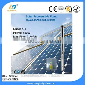 36V 550W 3 Inch Centrifugal Solar Power Submersible Pump Solar Water Pump thumbnail-1