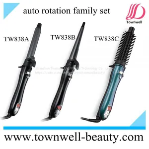 OEM ODM Auto Rotation LCD Digital Display Hair Curler Set thumbnail-3
