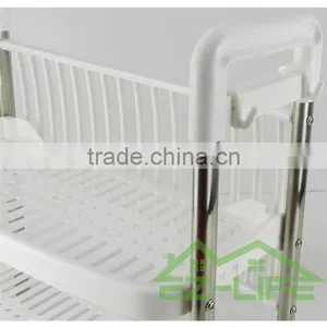 2017 Best Selling 2 Tiers Chrome Plated Kitchen Accessory Dish Rack/ Dish Drainer/Plate Rack thumbnail-5