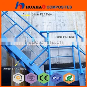 FRP Stair Handrail,High Strength Corrosion-resistant Durable Manufacturer Fiber Glass Products thumbnail-1