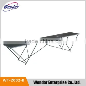 3 Sections Black Aluminum Big Wallpaper Folding Table MDF Surface With Metric Scale thumbnail-1