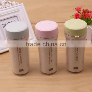 L00012 Europe Most Popular Wheat Material Pink Lid Plastic Joyshaker Water Bottle/plastic Water Bottle From Yiwu thumbnail-1