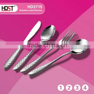 Trendy Handle Stainless Steel Vintage Cutlery; Camping Spoon Fork Knife;embossing Handle Flatware thumbnail-4
