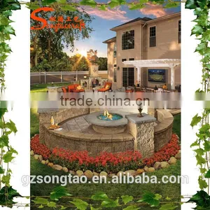 China Manufacturer Park Wholesale Waterfall Outdoor Design Artificial Waterfall Fountain thumbnail-4