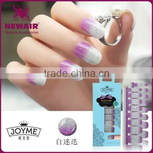 New Air High Quality Geometric Nail Polish Stickers Waterproof Nail Wraps Long Lasting Nail Strips thumbnail-1