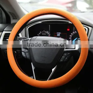 Safe Silicone Material Car Accessories Custom Steering Wheel Cover Supplier thumbnail-5