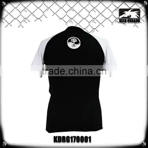 White Custom Lycra Rash Guards for Running With Private Label Logo Print thumbnail-3