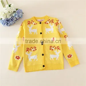 New Arrival/desings/items Sweaters 2016 New Girls Cardigan 3 Candy Colors Little Sweater Design With Cute Patterns thumbnail-2