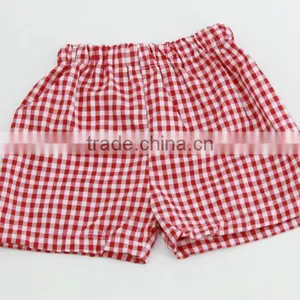 Children Summer Icing Pants Wholesale Kids Girl Red Gingham Short Pants Baby Girls Plaid Leggings thumbnail-1