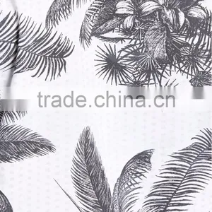 Men's Latest Cotton Gym Shirt Designed in Tropical-vibe With Short Sleeves thumbnail-4