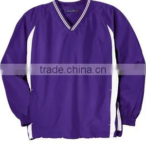 100 Polyester Long Sleeve V-neck Shirt thumbnail-1