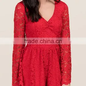 Sexy Long Sleeve Lace Club Rompers Jumpsuits Women 2016 thumbnail-6