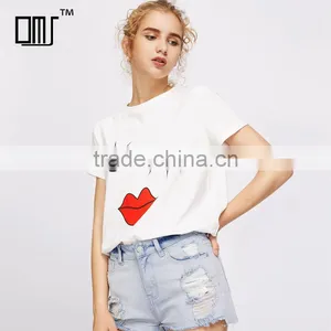 Wink Digital Printing Cute t Shirt Wholesale Cotton Clothes for Women thumbnail-1