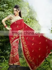 Attractive Party Wear Sarees SKU#17503 thumbnail-1