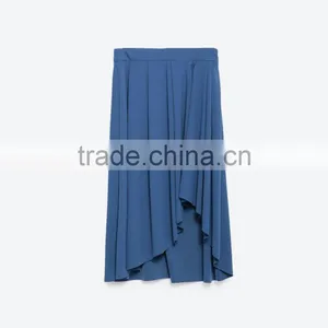 High Quality Skirt Australia Latest Design Oem Jersey Knit Ruffle Skirt for Women thumbnail-4
