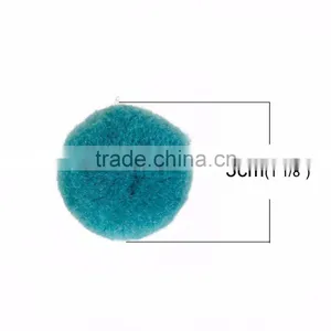 DIY Craft Decoration Peacock Green Round Cashmere Pom Pom Balls thumbnail-2