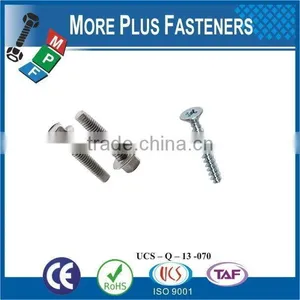 Taiwan M3 M12 M3-0.5 x 10mm DIN 965 Phillips Drive Flat Head Grade A2 Stainless Steel Machine Screw With Double Lock Washer thumbnail-1