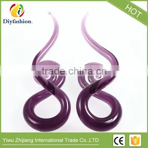 Colorful Glass Snail Ear Plug Fashion Body Piercing Jewelry thumbnail-1