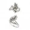 Custom Made New Design Nice-looking Silver cz Engagement and Wedding Rings thumbnail-1