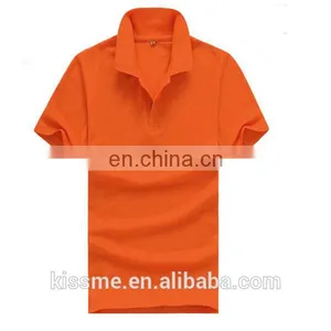 Orange Short Polo Mens T Shirts For Wholesale thumbnail-1