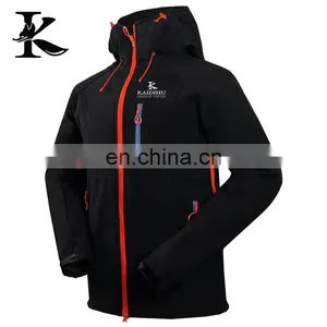 Men Outdoor Softshell Jacket Print Logo Empty Waterproof Jacket thumbnail-2