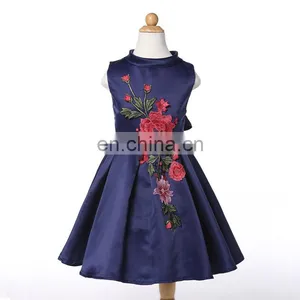 2016 Frozen Elsa Girl Party Dress , The New Children Dress Roses New Embroidery Upscale Princess DressA29161 thumbnail-2