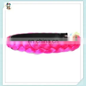 Girls Twist Braided Plait Hoop Colors Synthetic Hair Headband HPC-0121 thumbnail-5