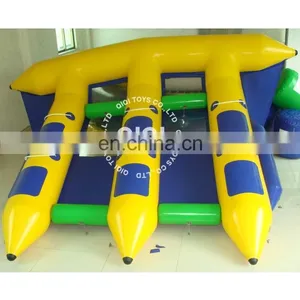 4*3m Golden Supplier Inflatable Banana Boat Fly Fish For Sale thumbnail-1