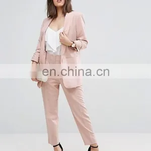Wholesale Classic Solid Color Women Elegant Work Suits Loose Business Pant Suits For Ladies Multicolor For Choice thumbnail-1
